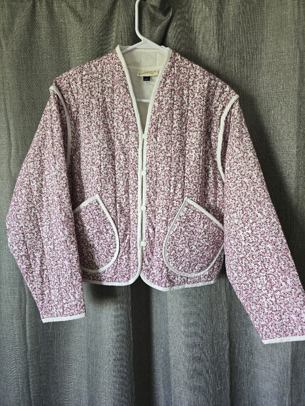 Universal Thread Quilted Ditsy Floral Jacket Pink Size S